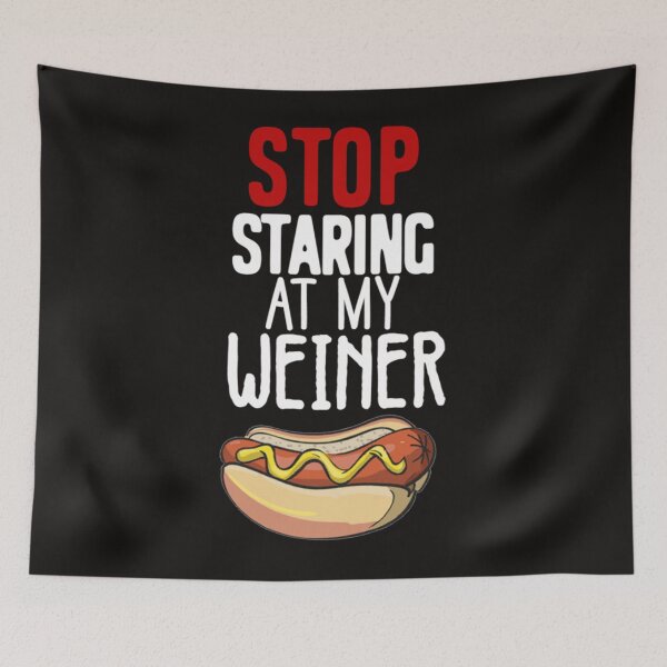 Artikelvorschau, idée de cadeau d&x27;anniversaire de hot-dogs drôlesarrêtez de mon weineramant de hot-do entworfen und verkauft von HortonHarmon17.