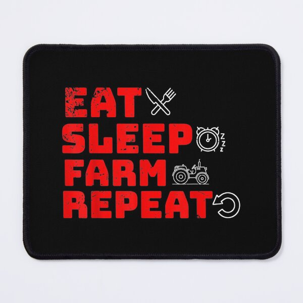 Item preview, Eat Sleep Farm Repeat Funny Farmer Farming Gift designed and sold by Rognvar.