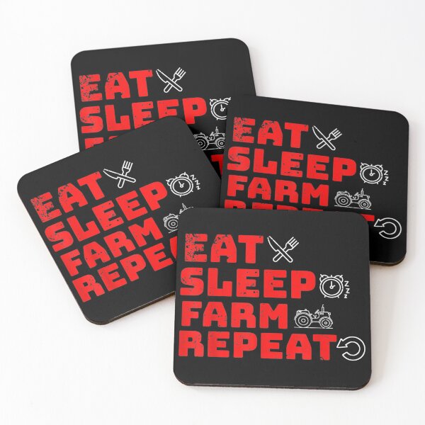 Item preview, Eat Sleep Farm Repeat Funny Farmer Farming Gift designed and sold by Rognvar.
