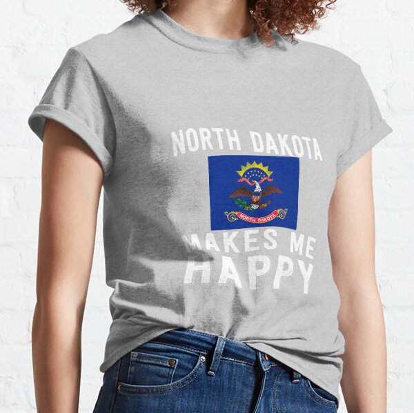 Item preview, North Dakota Makes Me Happy designed and sold by AlwaysAwesome.