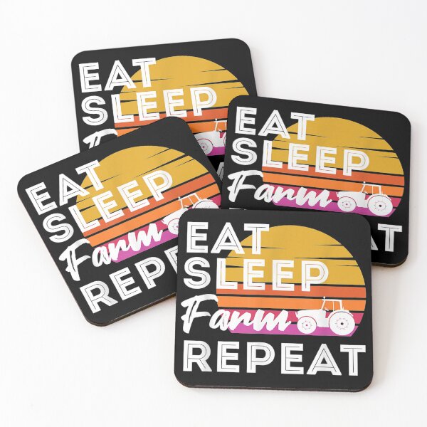 Item preview, Eat Sleep Farm Repeat | Funny Tractor Driving Gift designed and sold by Rognvar.