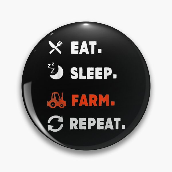 Item preview, Farming Eat And Sleep Farm And Repeat Funny Farmer designed and sold by Rognvar.
