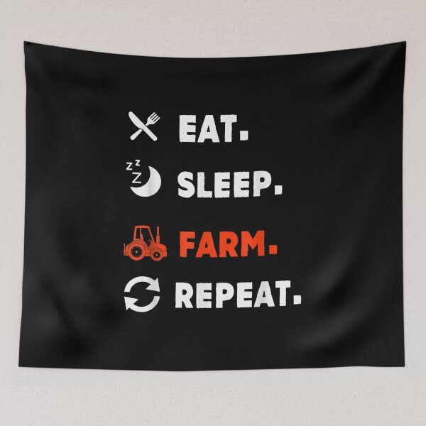 Item preview, Farming Eat And Sleep Farm And Repeat Funny Farmer designed and sold by Rognvar.