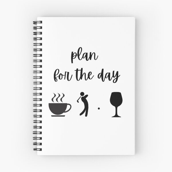 Item preview, Plan for the day Golf Coffee Wine designed and sold by Merchlux.