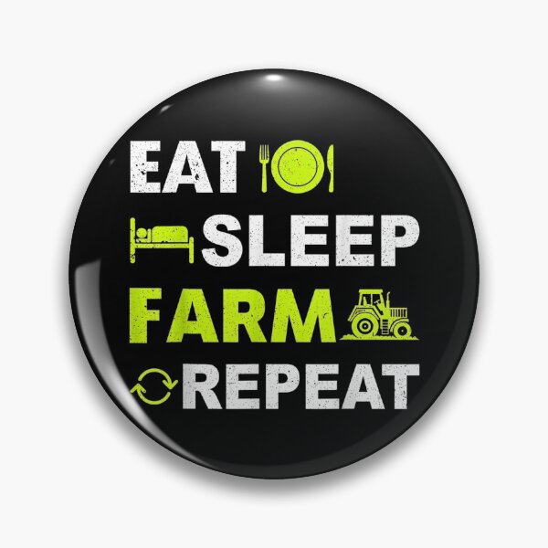 Item preview, Eat Sleep Farm Repeat Retro Farmer designed and sold by Rognvar.