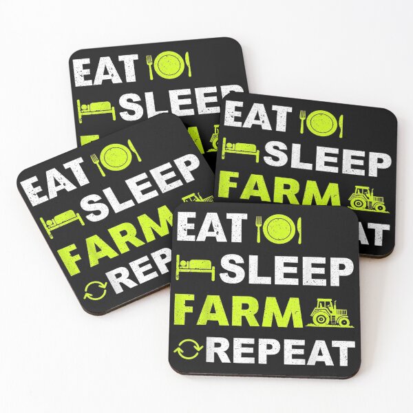 Item preview, Eat Sleep Farm Repeat Retro Farmer designed and sold by Rognvar.