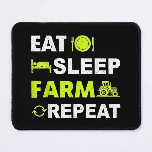 Item preview, Eat Sleep Farm Repeat Retro Farmer designed and sold by Rognvar.