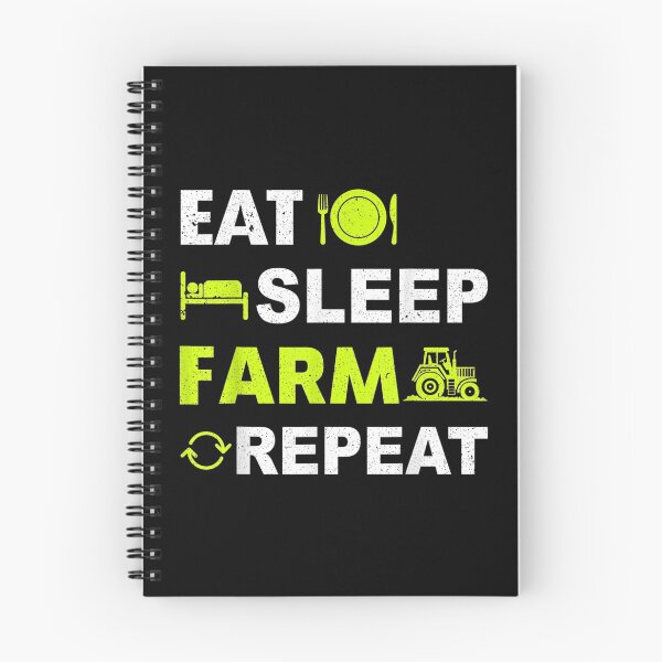 Artikelvorschau, Eat Sleep Farm Wiederholung Retro Farmer entworfen und verkauft von Rognvar.