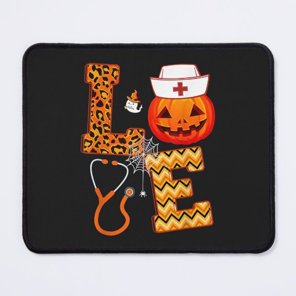 Item preview, Leopard LOVE Halloween Pumpkin Stethoscope Heartbeat Nurse designed and sold by ann5pvlauren.