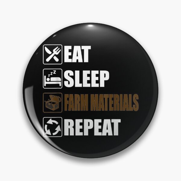 Item preview, Eat Sleep Farm Materials Repeat Gaming funny designed and sold by Rognvar.
