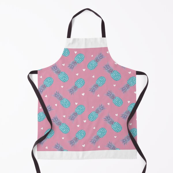 Item preview, Blue pineapple in pink seamless pattern  designed and sold by Rosebossa.