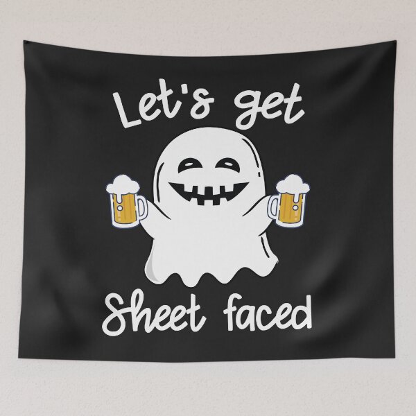 Item preview, Let’s Get Sheet Faced Halloween Ghost Beer Drinking Lover designed and sold by ann5pvlauren.