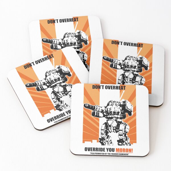 Item preview, The War Between Military Means In 31St Century Battletech Game Urbanmech Don'T Overheat! Psa Retro designed and sold by BrownBattletech.
