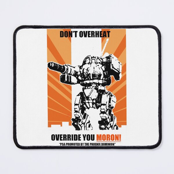 Item preview, The War Between Military Means In 31St Century Battletech Game Urbanmech Don'T Overheat! Psa Retro designed and sold by BrownBattletech.