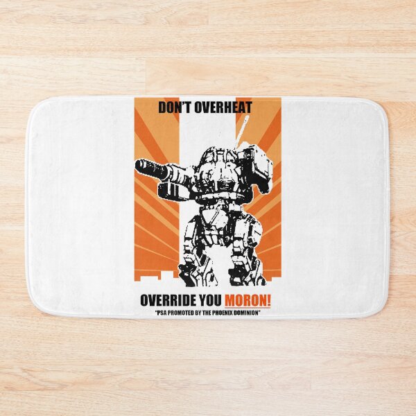Item preview, The War Between Military Means In 31St Century Battletech Game Urbanmech Don'T Overheat! Psa Retro designed and sold by BrownBattletech.