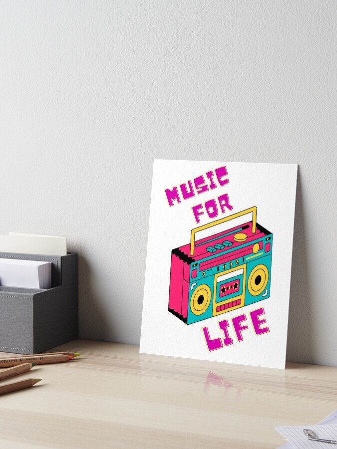 Music for life Art Board Print for Sale by Ashikha T