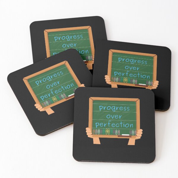 Item preview, motivational progress over perfection back to school teacher Sticker designed and sold by Dragsma ⭐⭐⭐⭐⭐.