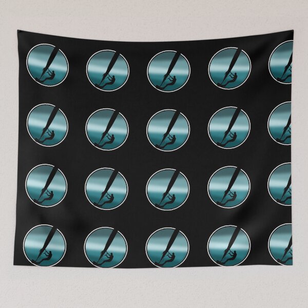 Item preview, Windsurf Circle Silhouette Cool Colours designed and sold by clairesartworks.