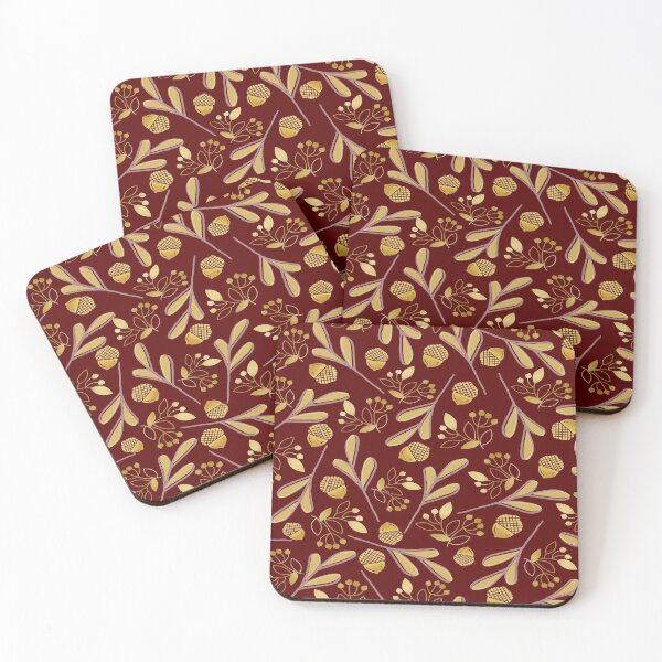 Item preview, Gold Foliage Christmas Theme designed and sold by Branka.