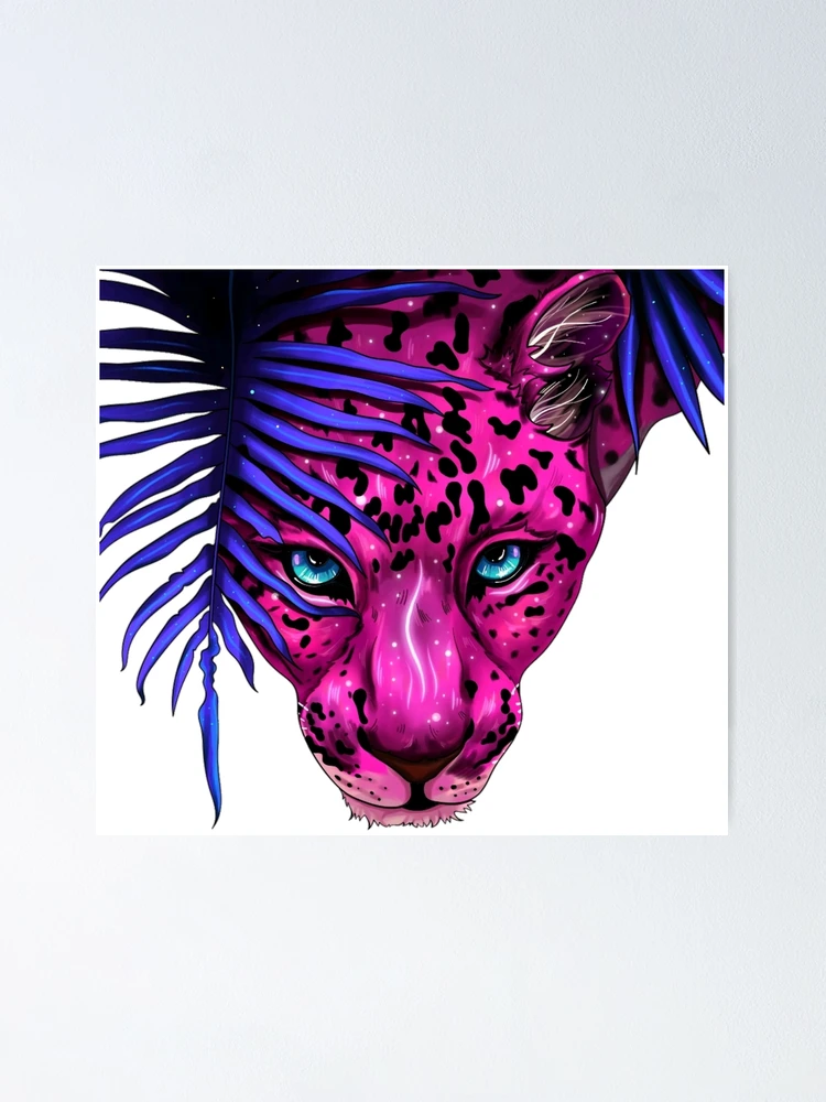 Thumbnail 1 of 3, Poster, Pink leopard designed and sold by MarioColtello.