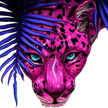 Artwork thumbnail, Pink leopard by MarioColtello