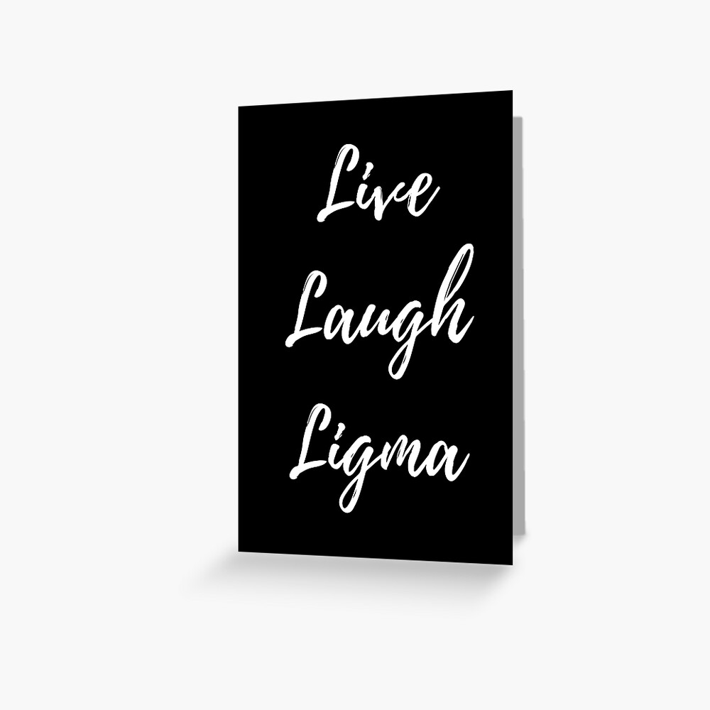 Ligma Balls Funny Pun Volleyball Fan Quote Gift Greeting Card by Jeff  Creation