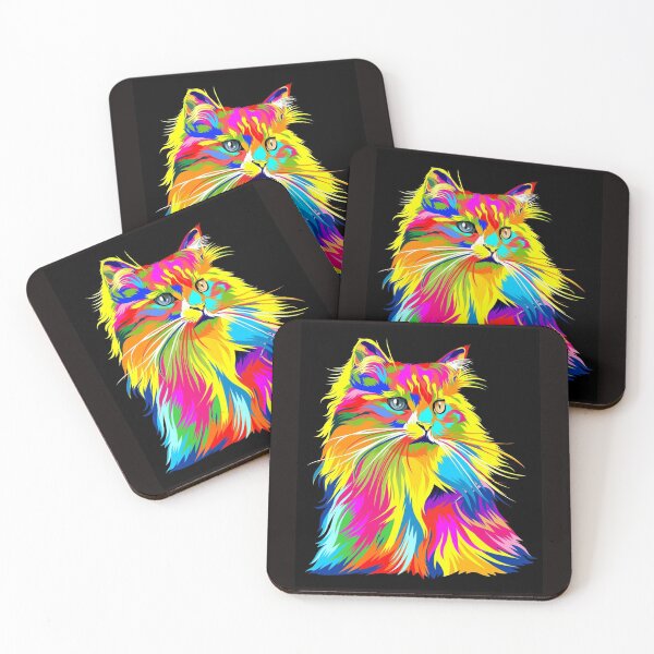 Item preview, Pop Art Cat Rainbow Couleur Poster designed and sold by BentleyGordon4.