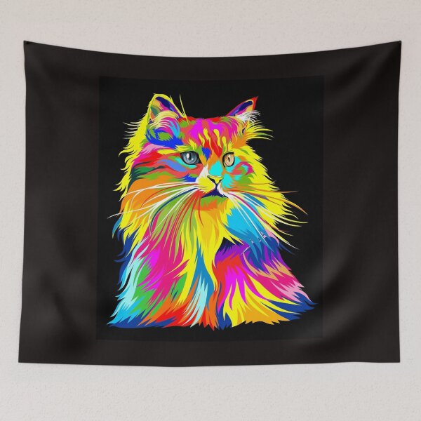 Item preview, Pop Art Cat Rainbow Couleur Poster designed and sold by BentleyGordon4.