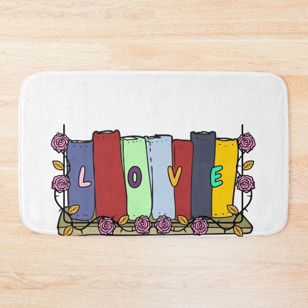Item preview, floral book shelf,teacher books quotes designed and sold by TrinityGIRL.