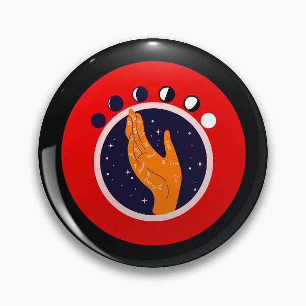 Item preview, Palm Reading Zodiac red Horoscope Star Sign Gift designed and sold by Hyper-Field.