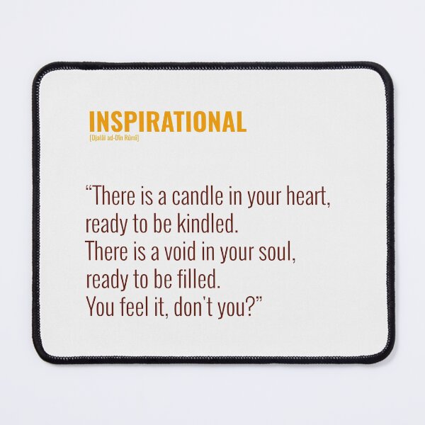 Item preview, Djalâl ad Dîn Rûmî Insprational Quotes designed and sold by Studio TANFF.