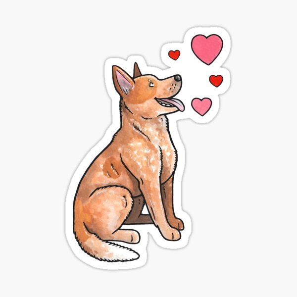 Pegatina inspirada en Bluey y Bingo / Pegatinas para perros / Bluey / Bingo  / Perro lindo / Fan art / Blue Heeler / Red Heeler / Australian Cattle Dog  / -  España