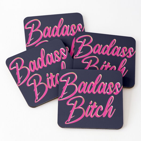 Item preview, Badass Bitch - pink and sassy designed and sold by SuziSukiDesigns.