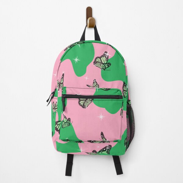 Item preview, Retro Butterflies on Green and Pink Cow Spots designed and sold by cadinera.