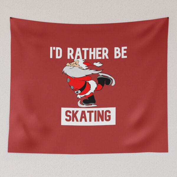 Item preview, I'd rather be skating Santa Claus designed and sold by DiensDesign.