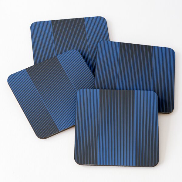Item preview, Manhattan Blue Black Lines Abstract Pattern designed and sold by M-Infinite.