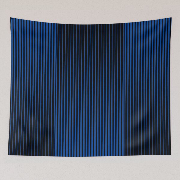 Item preview, Manhattan Blue Black Lines Abstract Pattern designed and sold by M-Infinite.