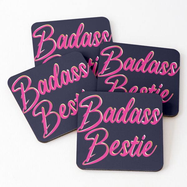 Item preview, Badass Bestie - pink and sassy designed and sold by SuziSukiDesigns.