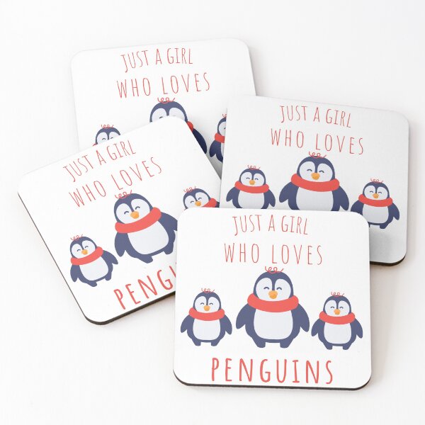 Item preview, Just A Girl Who Loves Penguins Sticker designed and sold by Merchlux.