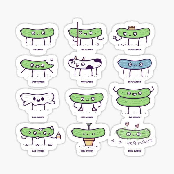 Cucumber Sticker