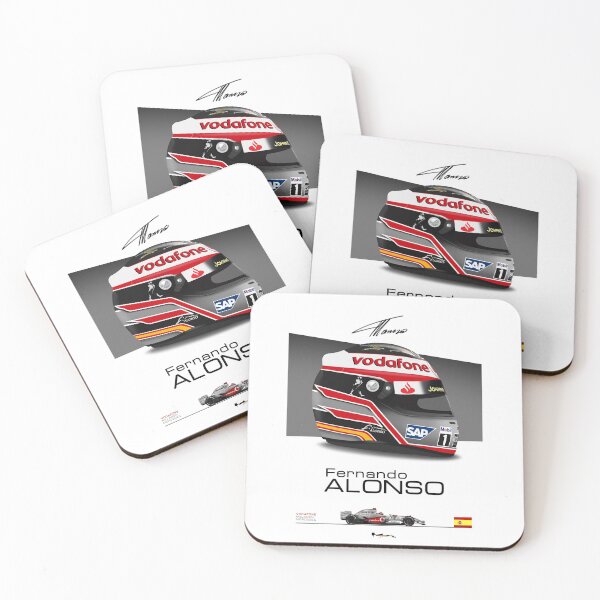 Item preview, Fernando Alonso 2007 Helmet and car Print designed and sold by JageOwen.