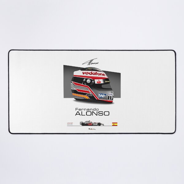 Item preview, Fernando Alonso 2007 Helmet and car Print designed and sold by JageOwen.