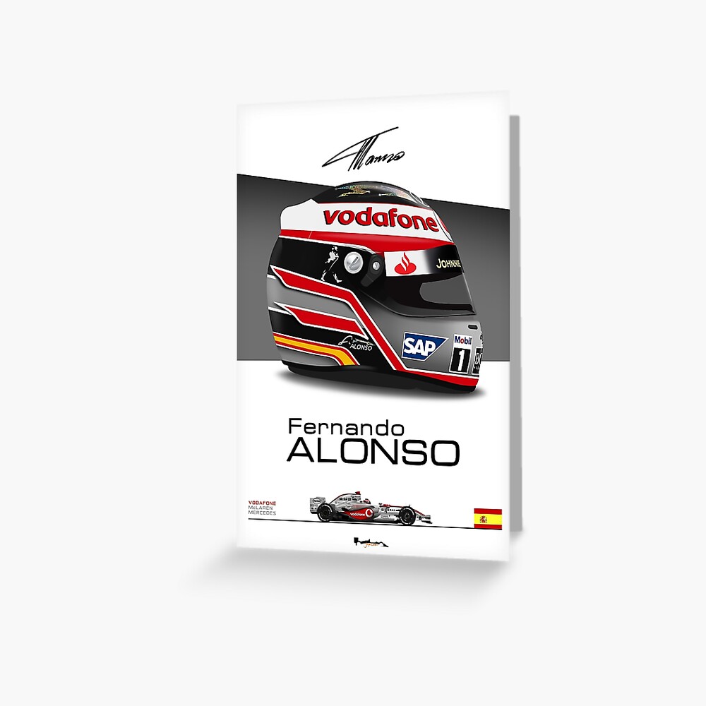 Fernando Alonso hot lap Poster for Sale by pxlG