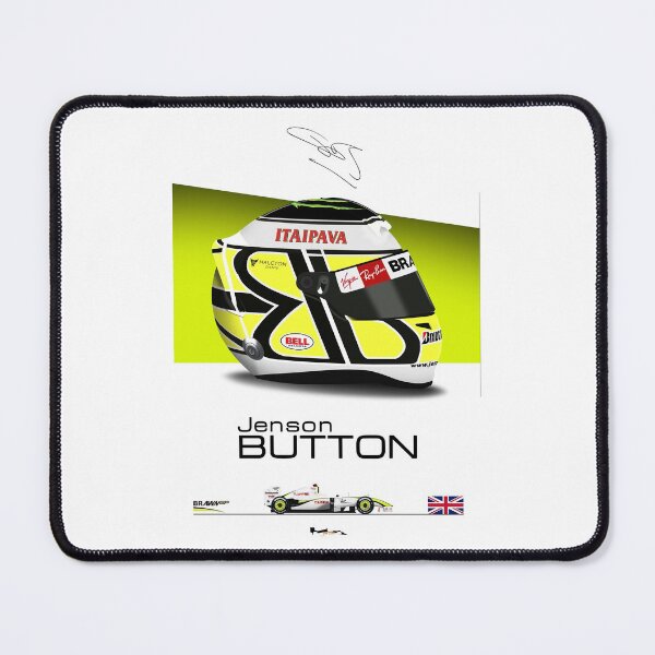 Item preview, Jenson Button 2009 Helmet and car Print designed and sold by JageOwen.