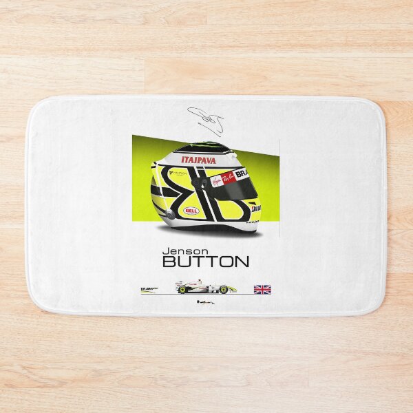 Item preview, Jenson Button 2009 Helmet and car Print designed and sold by JageOwen.