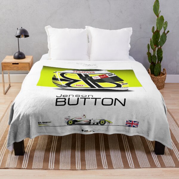 Item preview, Jenson Button 2009 Helmet and car Print designed and sold by JageOwen.