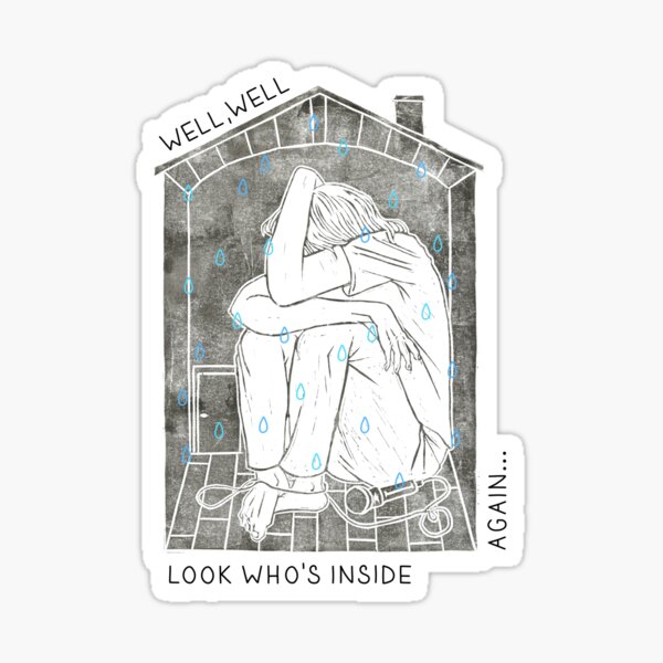 Inside again - marker style Sticker