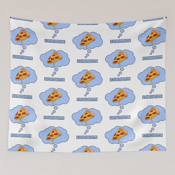 Item preview, All day I dream about Pizza - Pizza Lovers Sarcastic design designed and sold by Witfulwisdom.