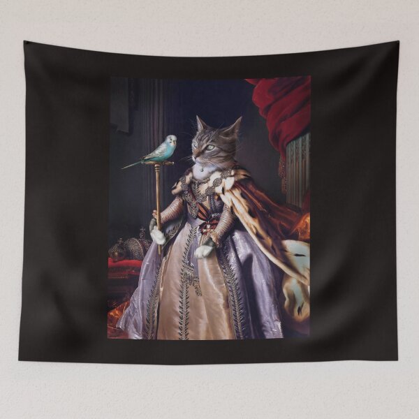 Item preview, Portrait de chat et perruche - Gros chat et Cyril Poster designed and sold by BentleyGordon4.