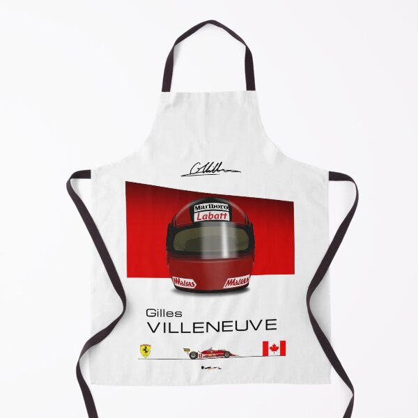 Item preview, Gilles Villeneuve Front 312T4 - Front Helmet and car Print designed and sold by JageOwen.